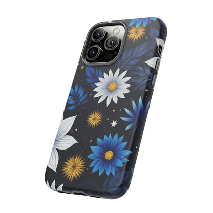 Blue Leaf Pattern Tough Case