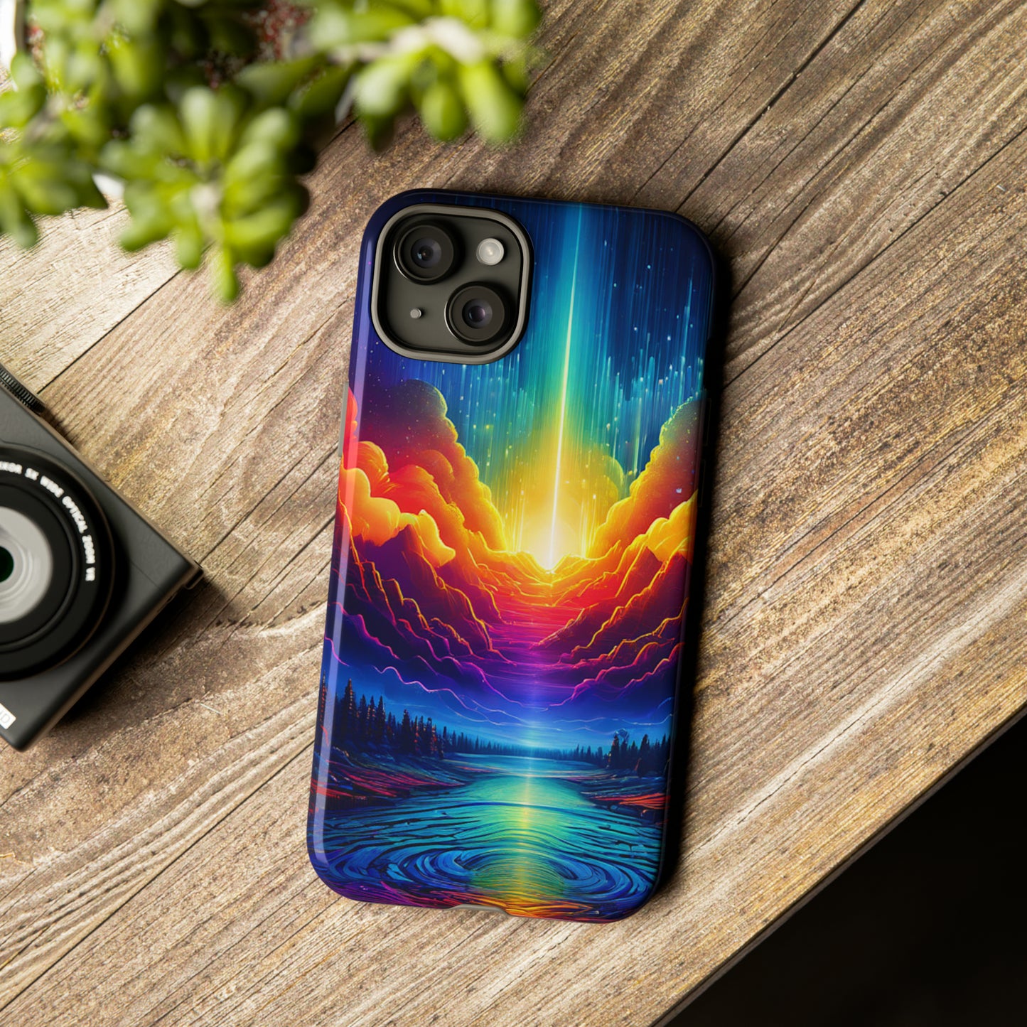 Rainbow Clouds Tough Case