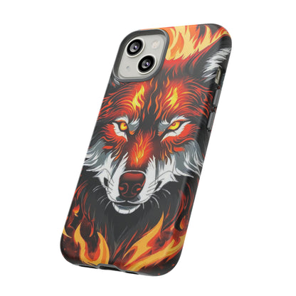 Fiery Wolf Tough Case