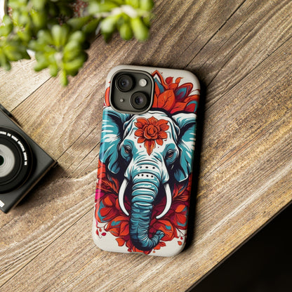 Floral Elephant Tough Case