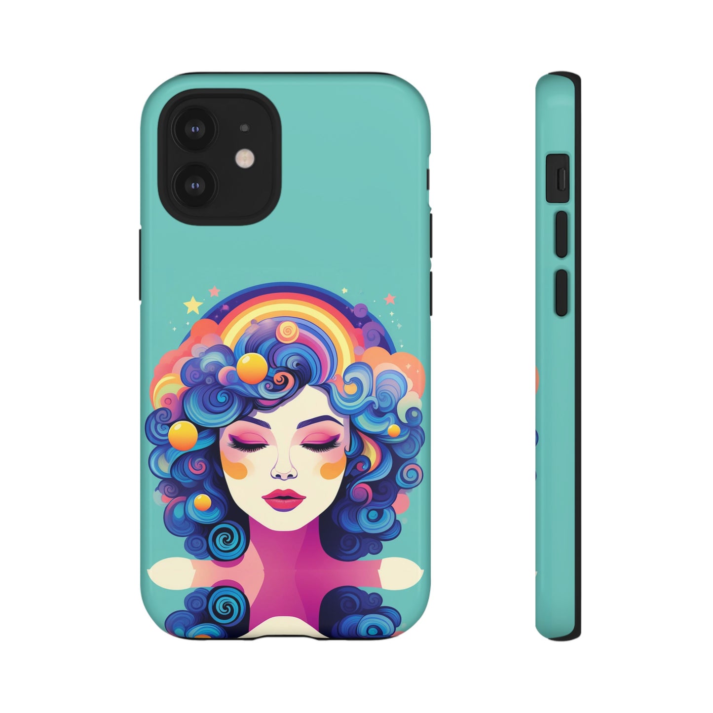 Blue Calm Lady Tough Case