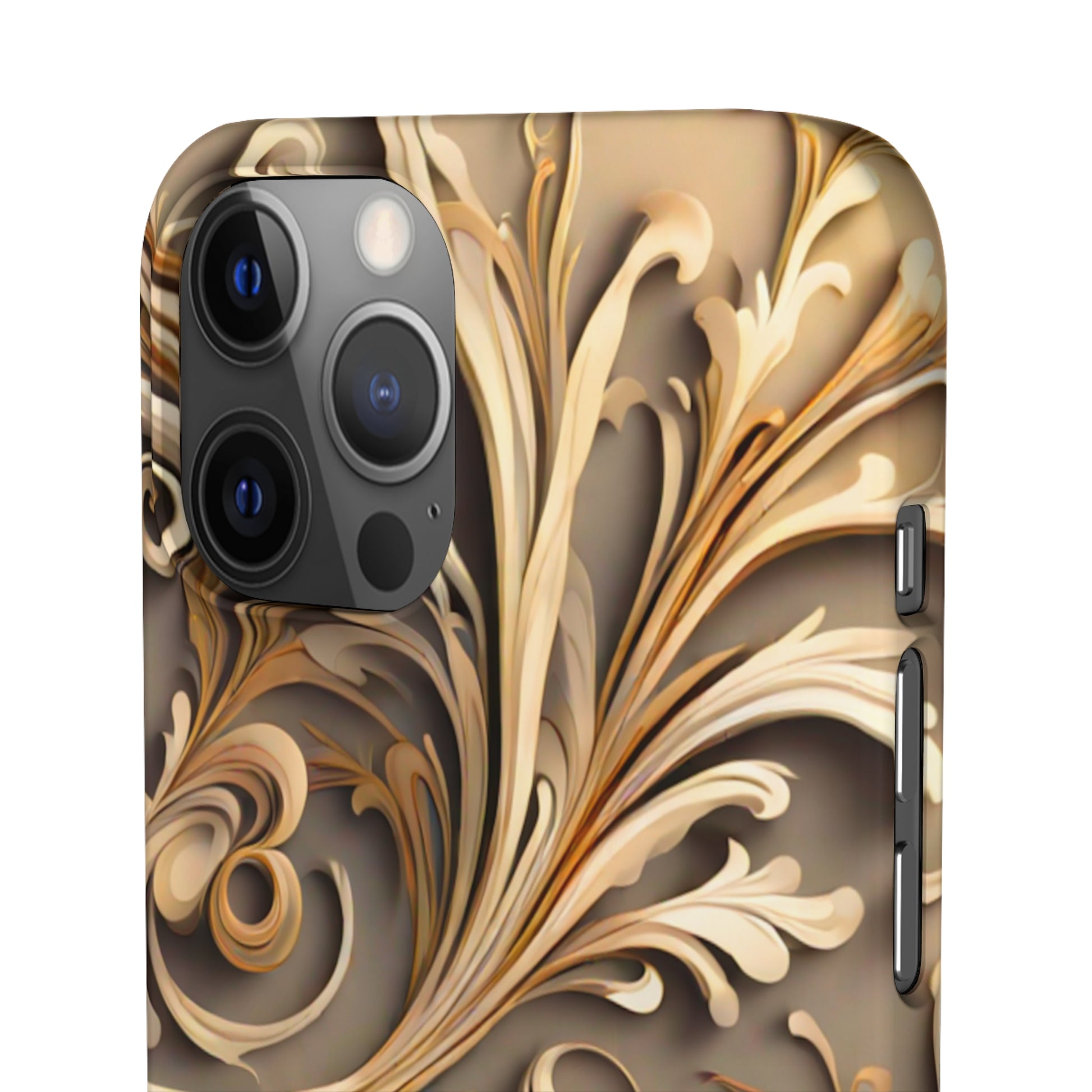 Golden Tendrils Snap Case - Colorwink