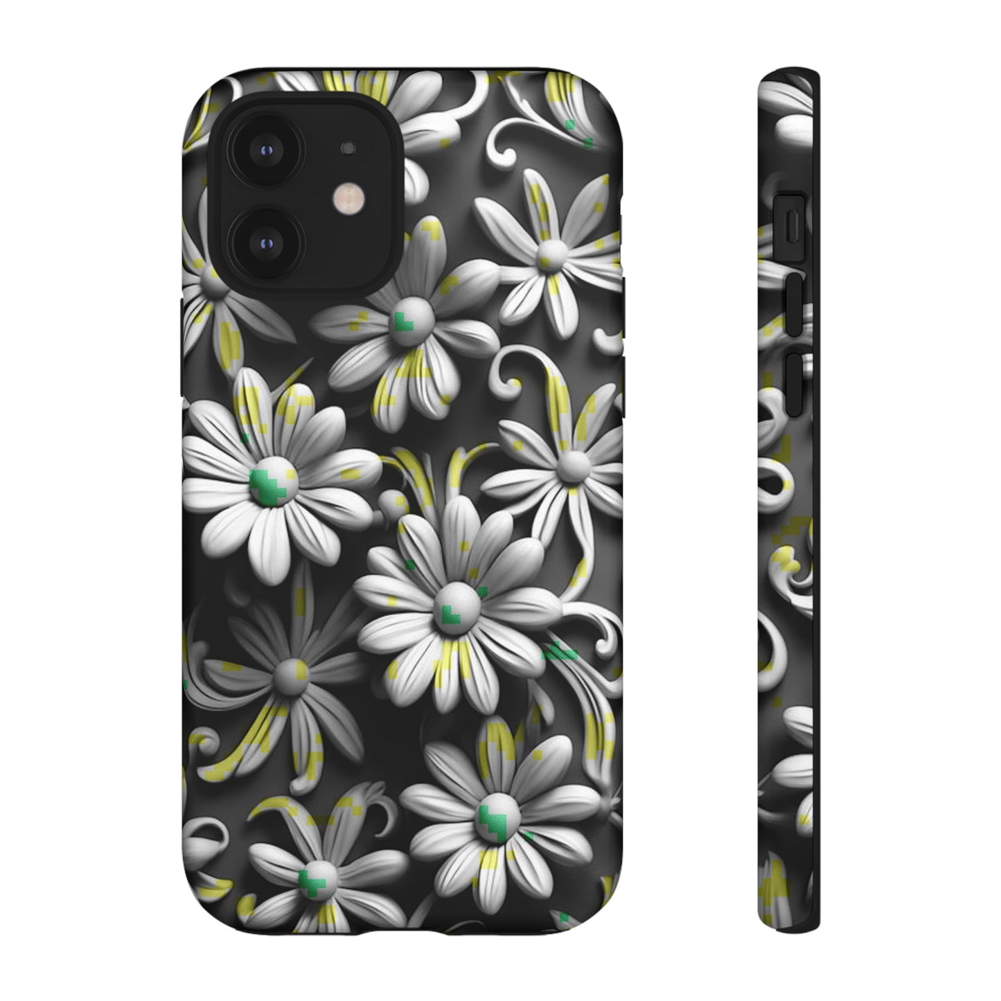 White Flowers Tough Case