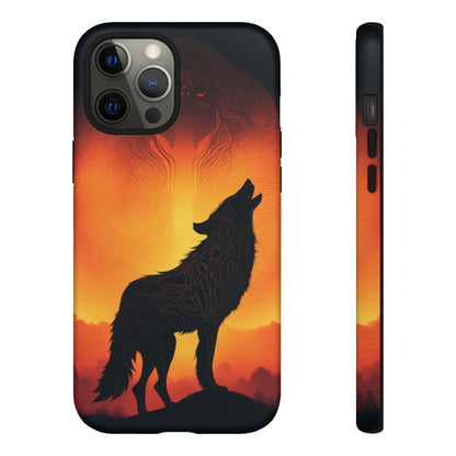 Wolf silhouette Tough Case