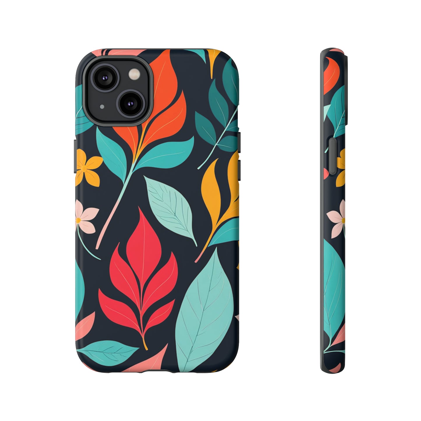 Red Leaf Design Pattern Tough Case