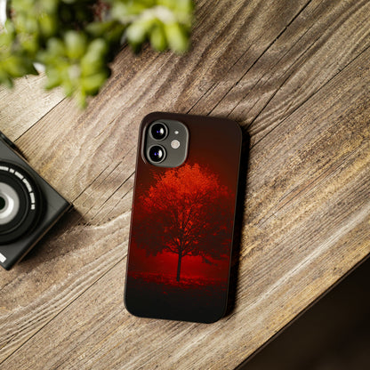 Red Tree Slim Phone Case - Colorwink