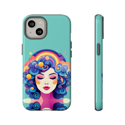 Blue Calm Lady Tough Case