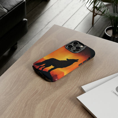 Wolf silhouette Tough Case