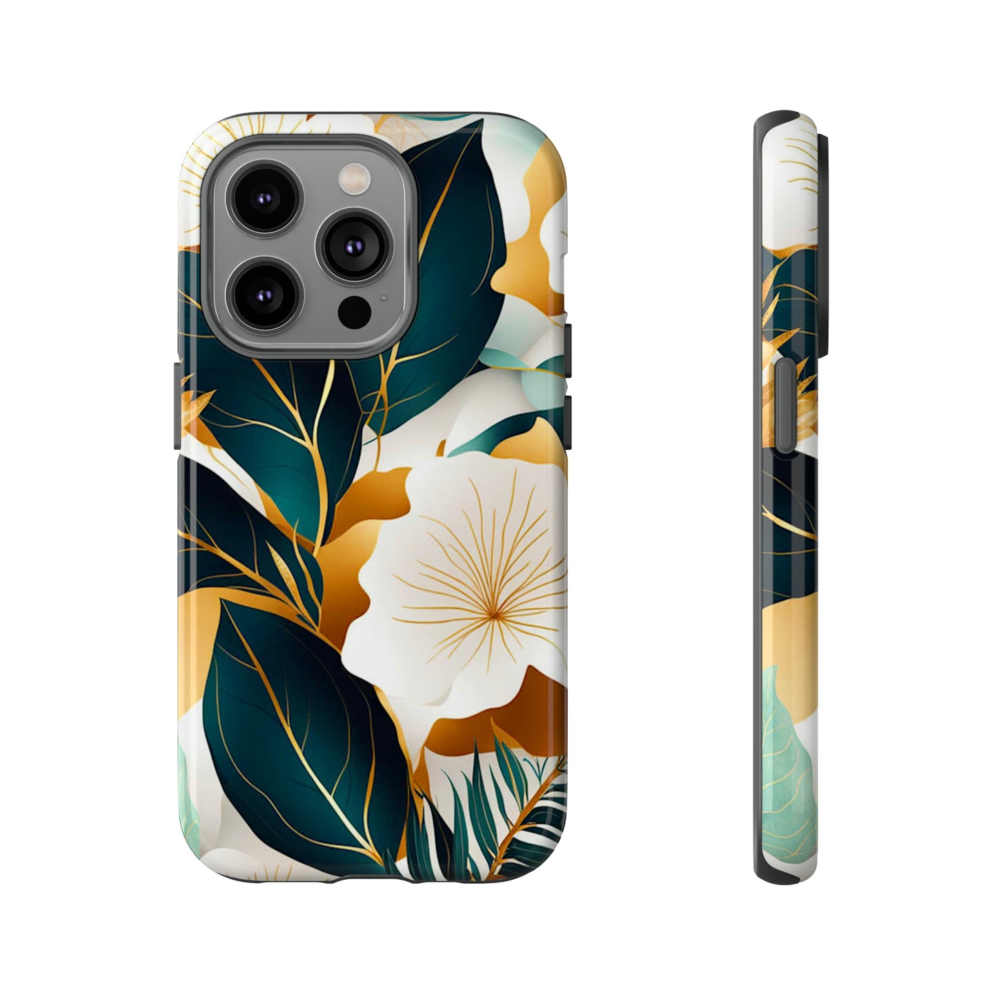 White Flowers Art Tough Case