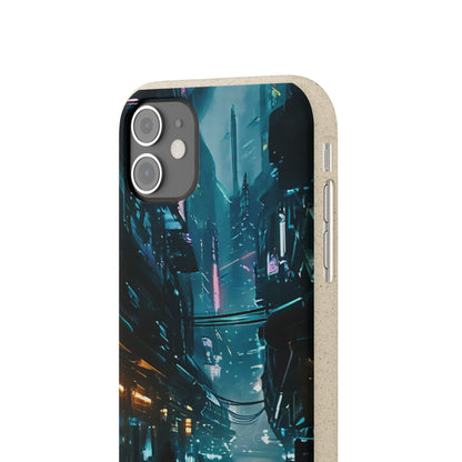 Dystopian Cityscape Biodegradable Case