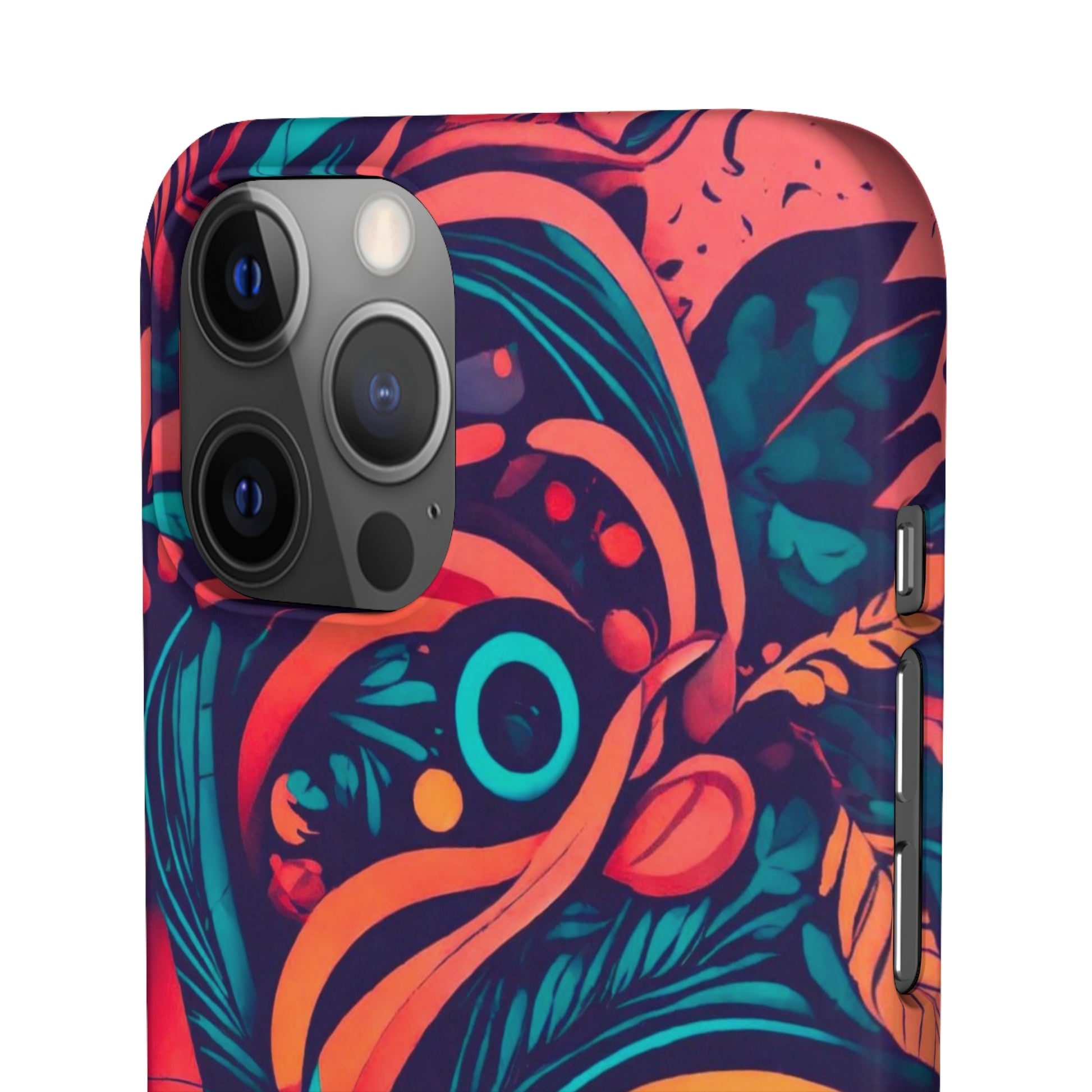 Abstract Flowers Snap Case - Colorwink