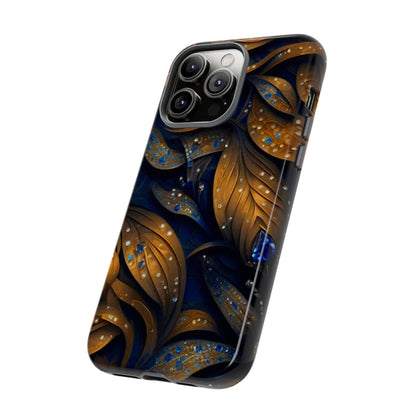 Golden Leaf Pattern Tough Case