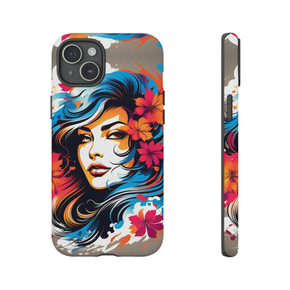 Lady Flower Mural Tough Case