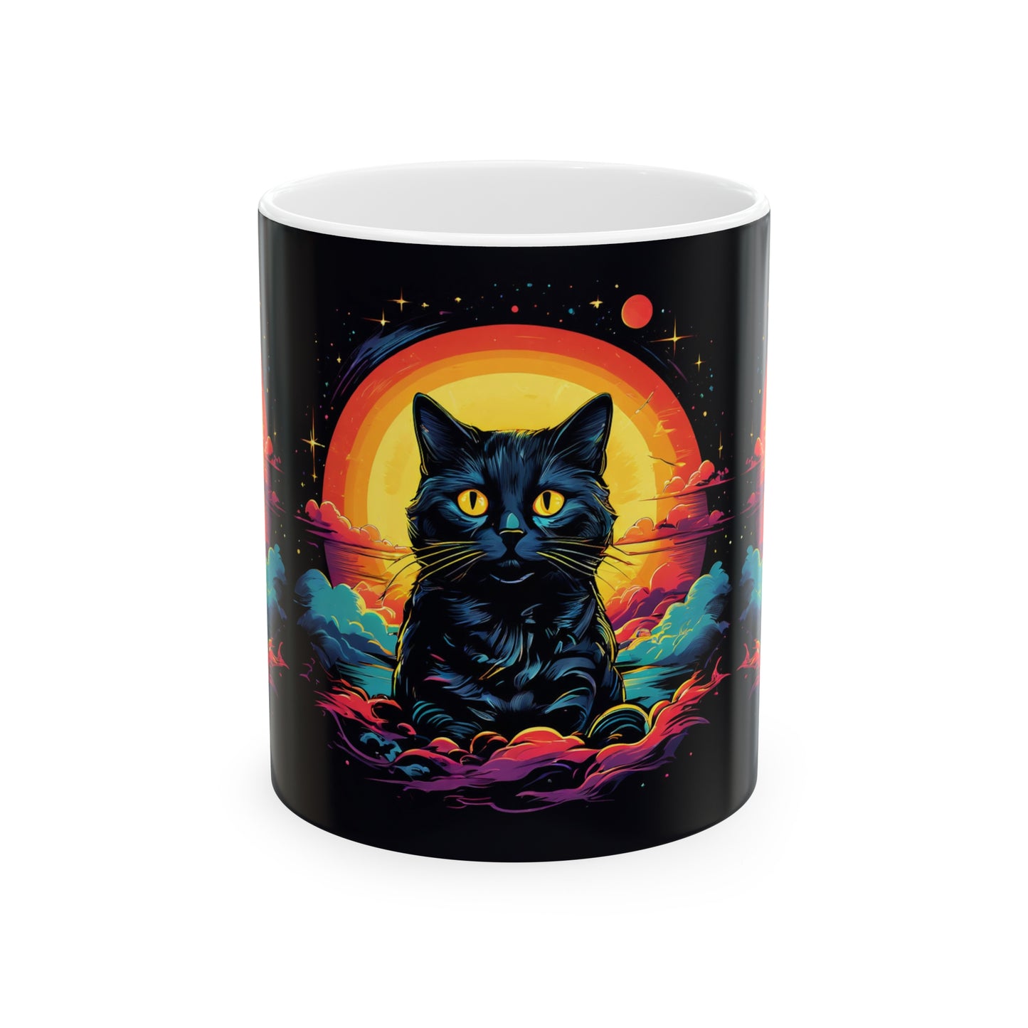 Black Cat Coffee Mug