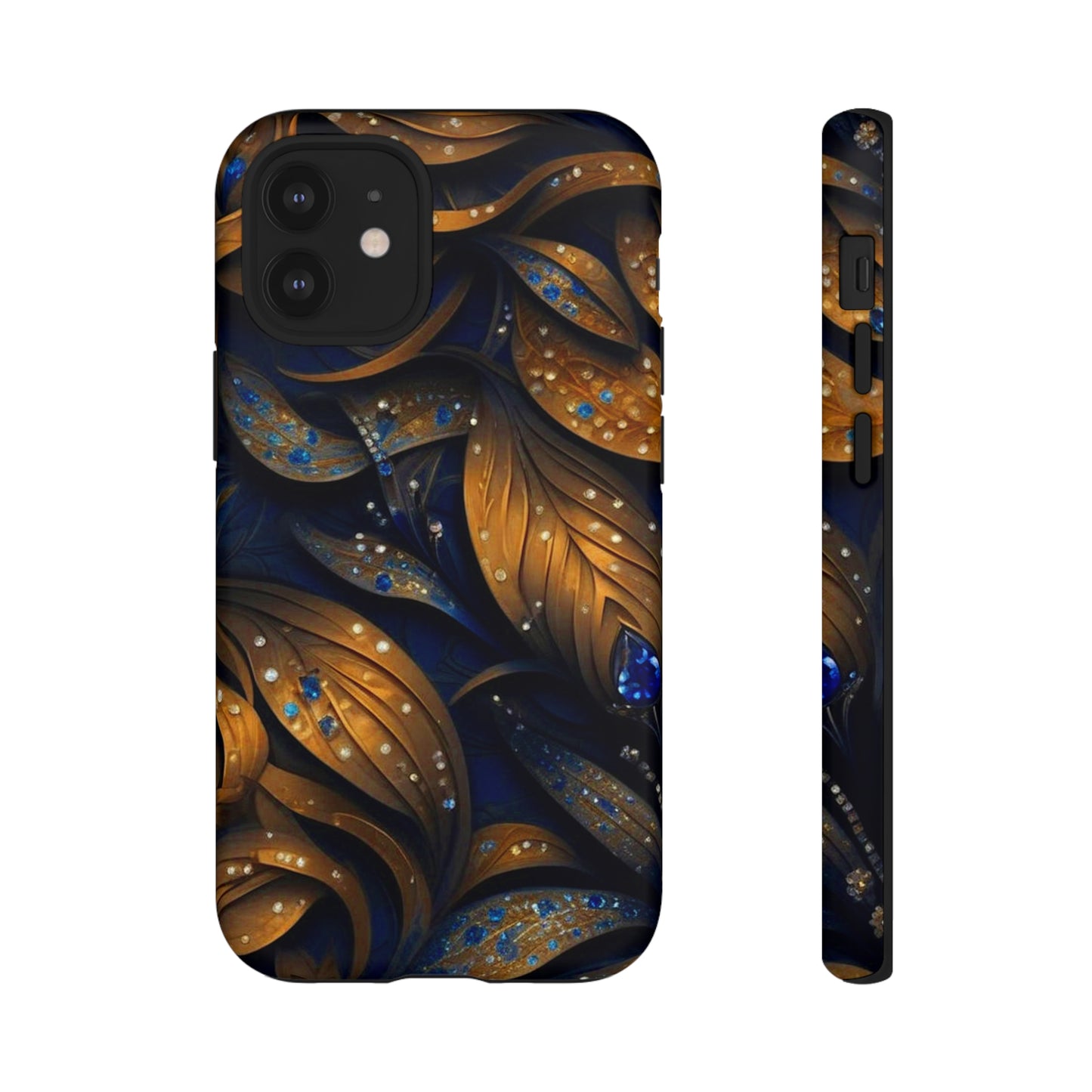 Golden Leaf Pattern Tough Case