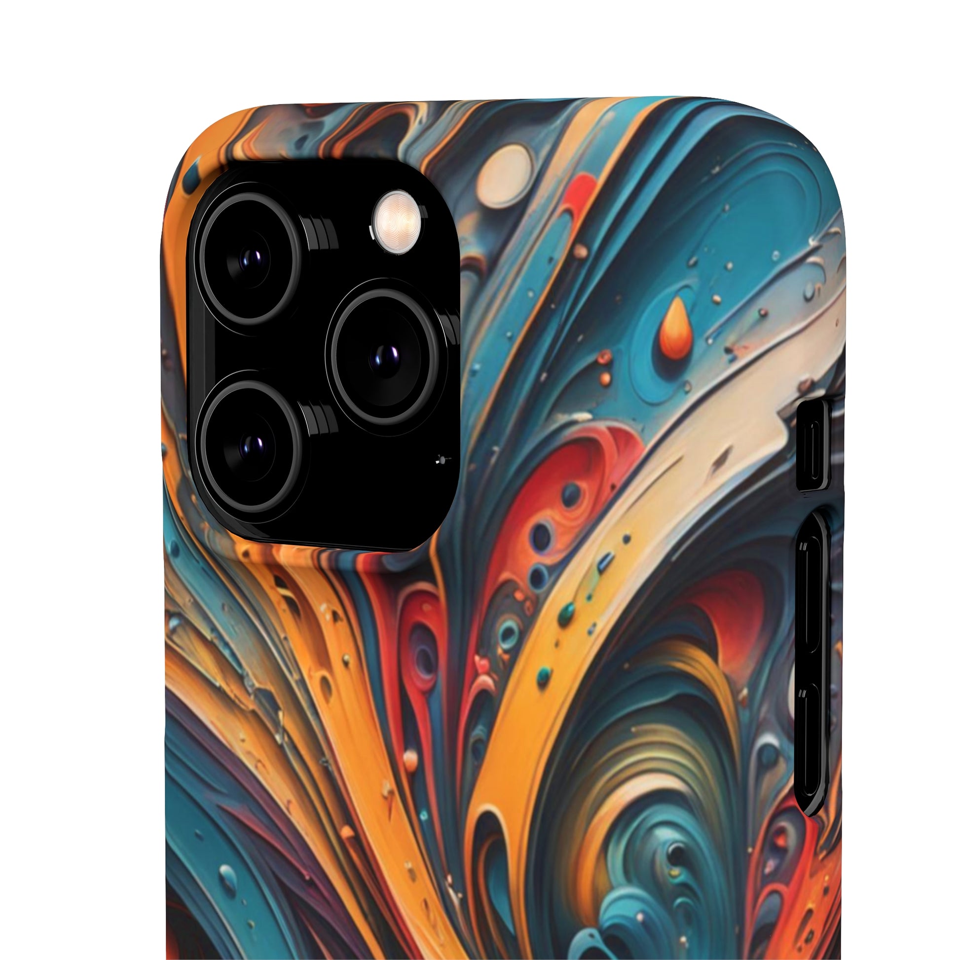 Abstract Colorful Swirls Snap Case - Colorwink