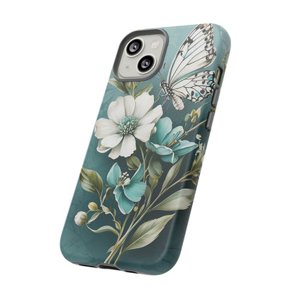 Flower and Butterfly Tough Case