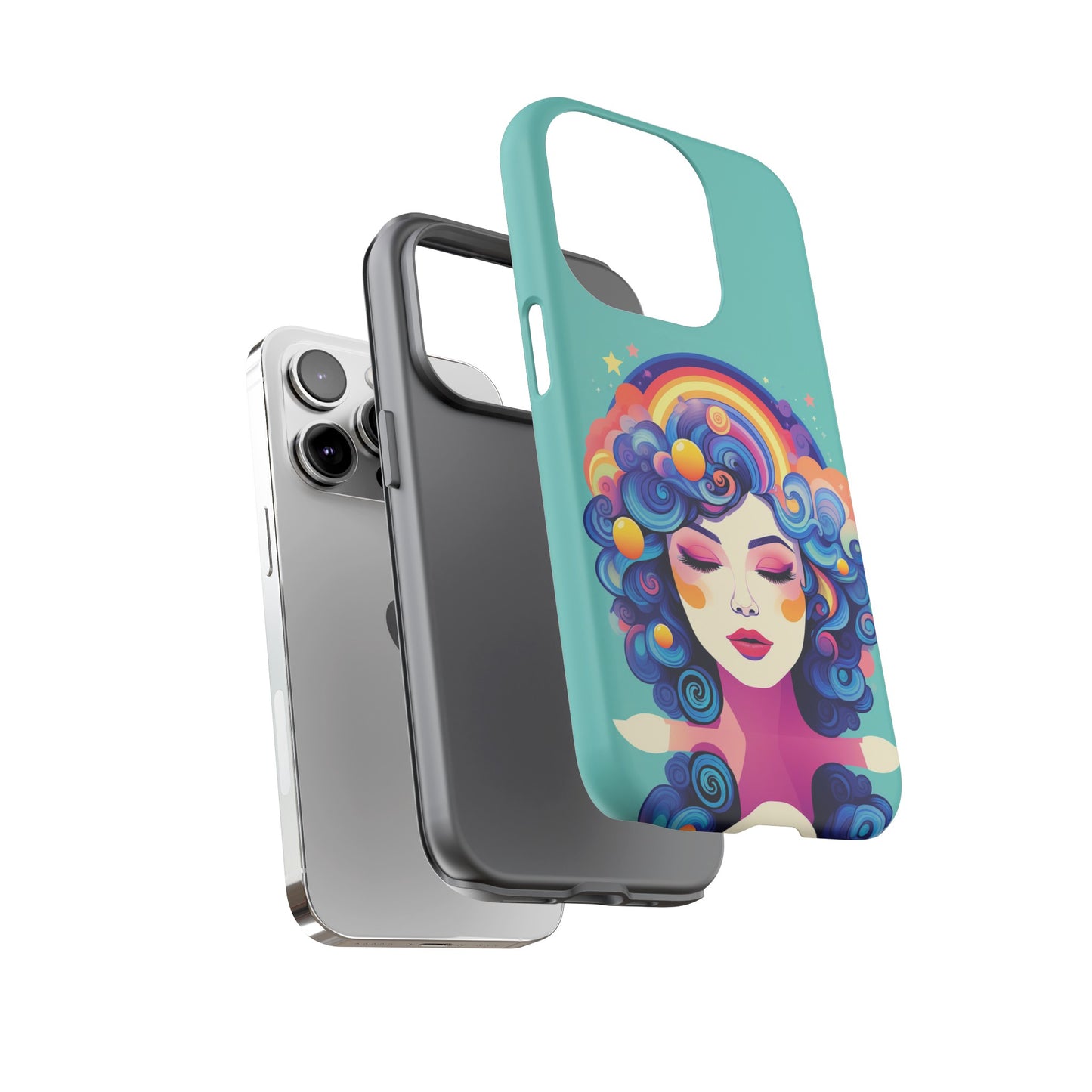 Blue Calm Lady Tough Case