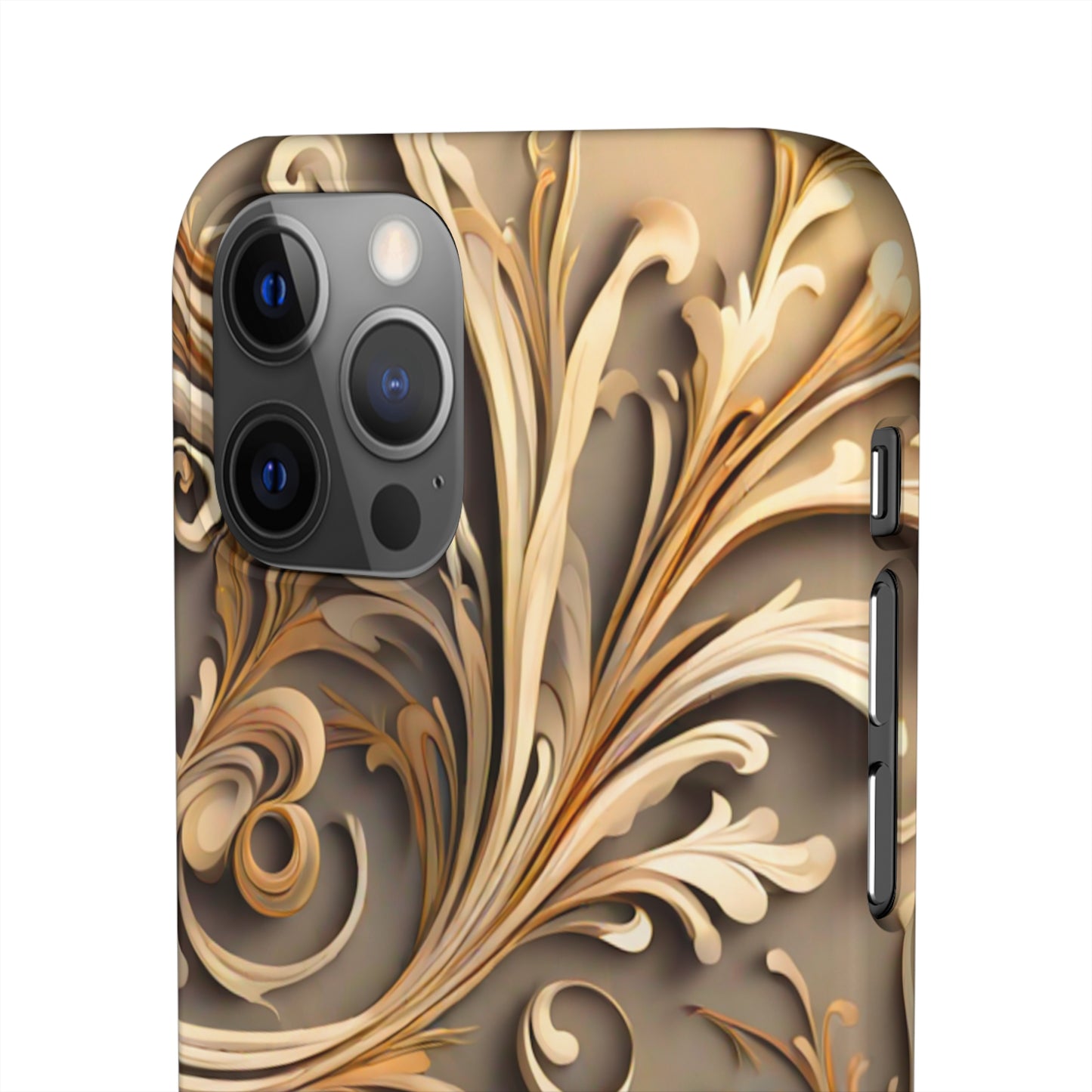 Golden Tendrils Snap Case - Colorwink