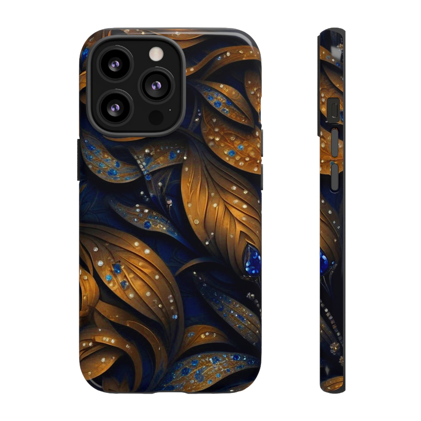 Golden Leaf Pattern Tough Case