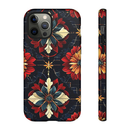 Red  flower Design Pattern Tough Case