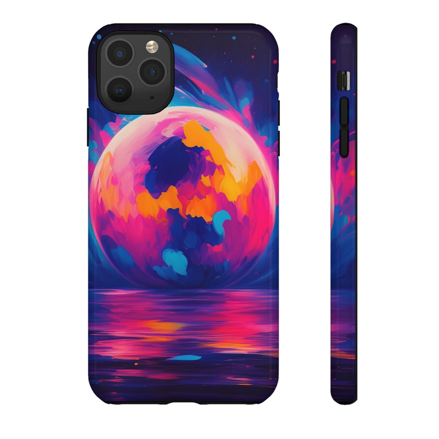 Hexagonal Moon Tough Case