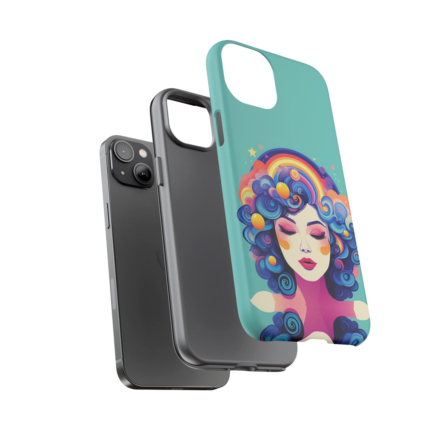 Blue Calm Lady Tough Case