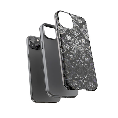 Monochrome Flowers Tough Case