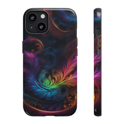 Dark Feather Pattern Tough Case