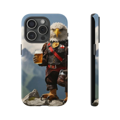 Eagle holding by a beer Tough Case