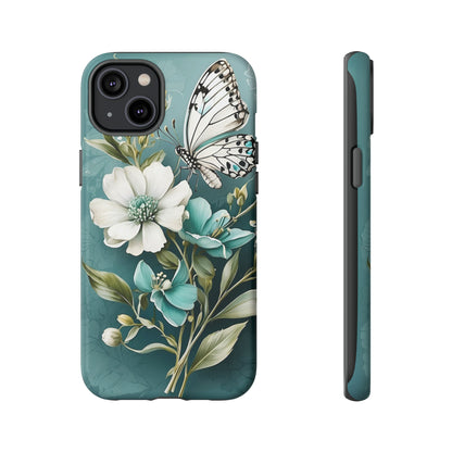 Flower and Butterfly Tough Case