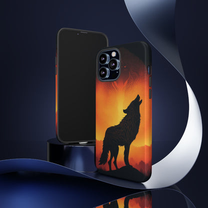 Wolf silhouette Tough Case