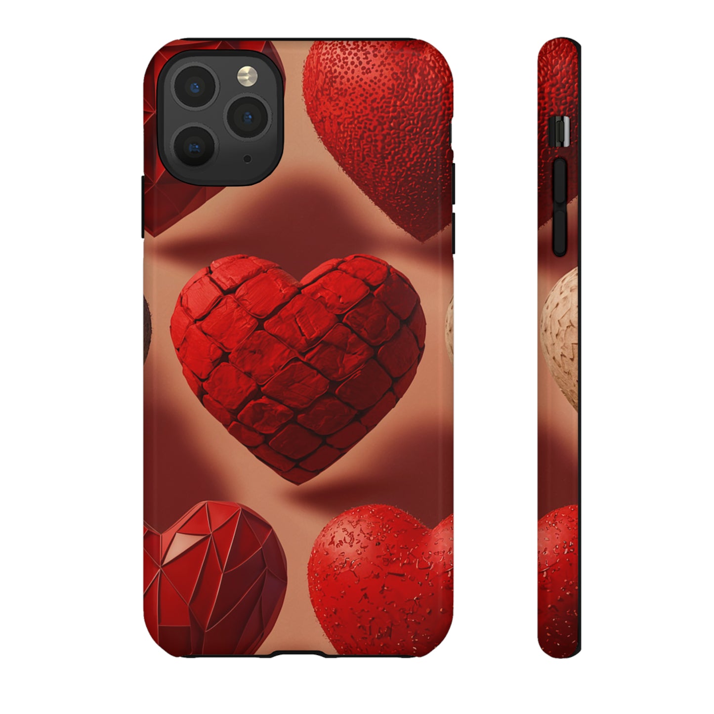 Red Heart Design Pattern Tough Case