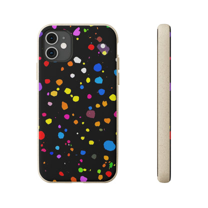 Colorful Dot Parade Biodegradable Case