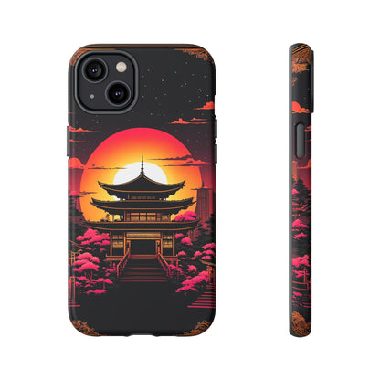 Sunset behind Pagoda Tough Case