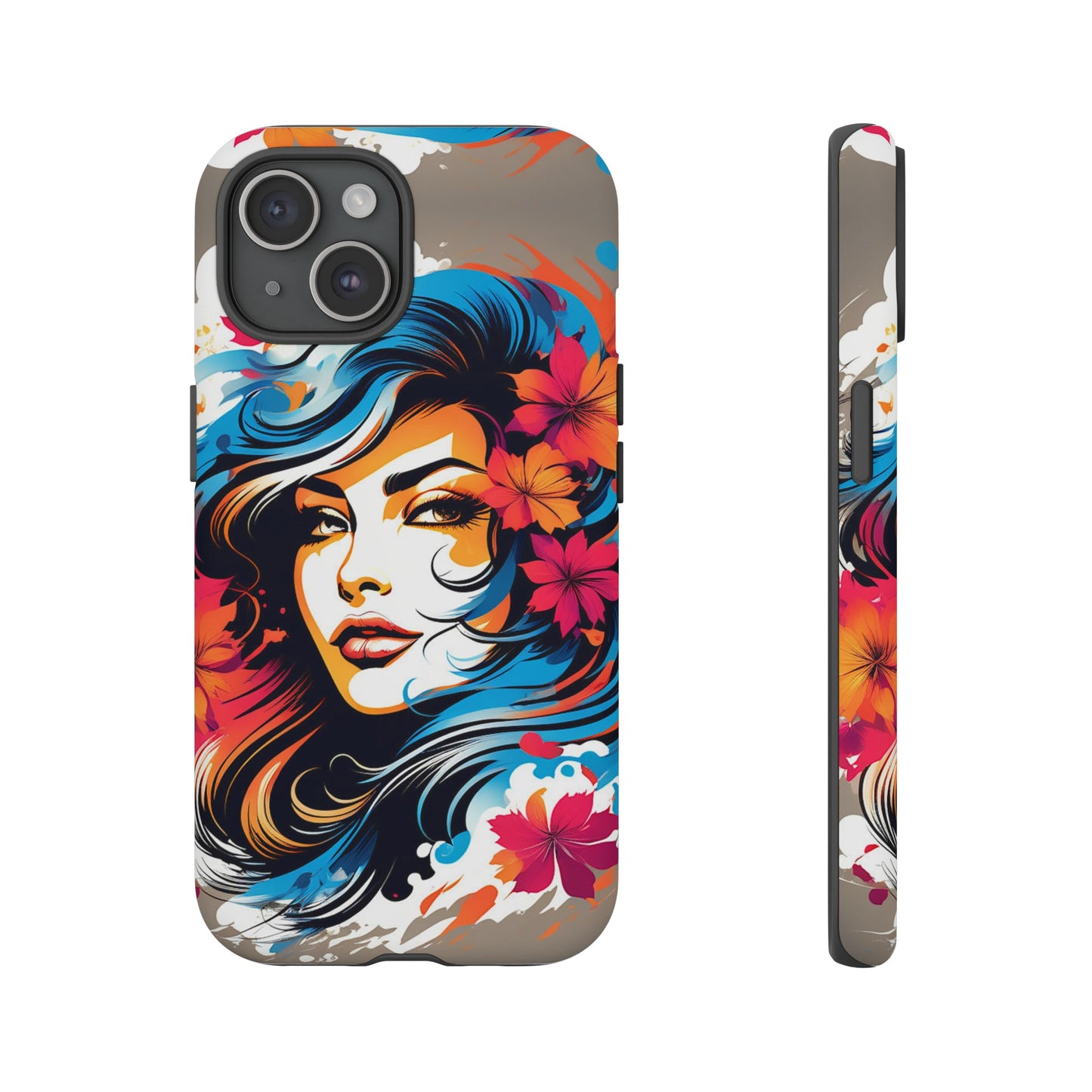 Lady Flower Mural Tough Case