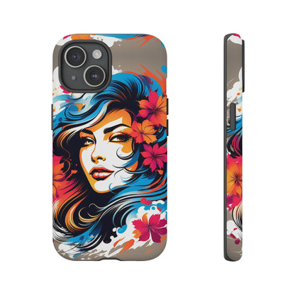 Lady Flower Mural Tough Case