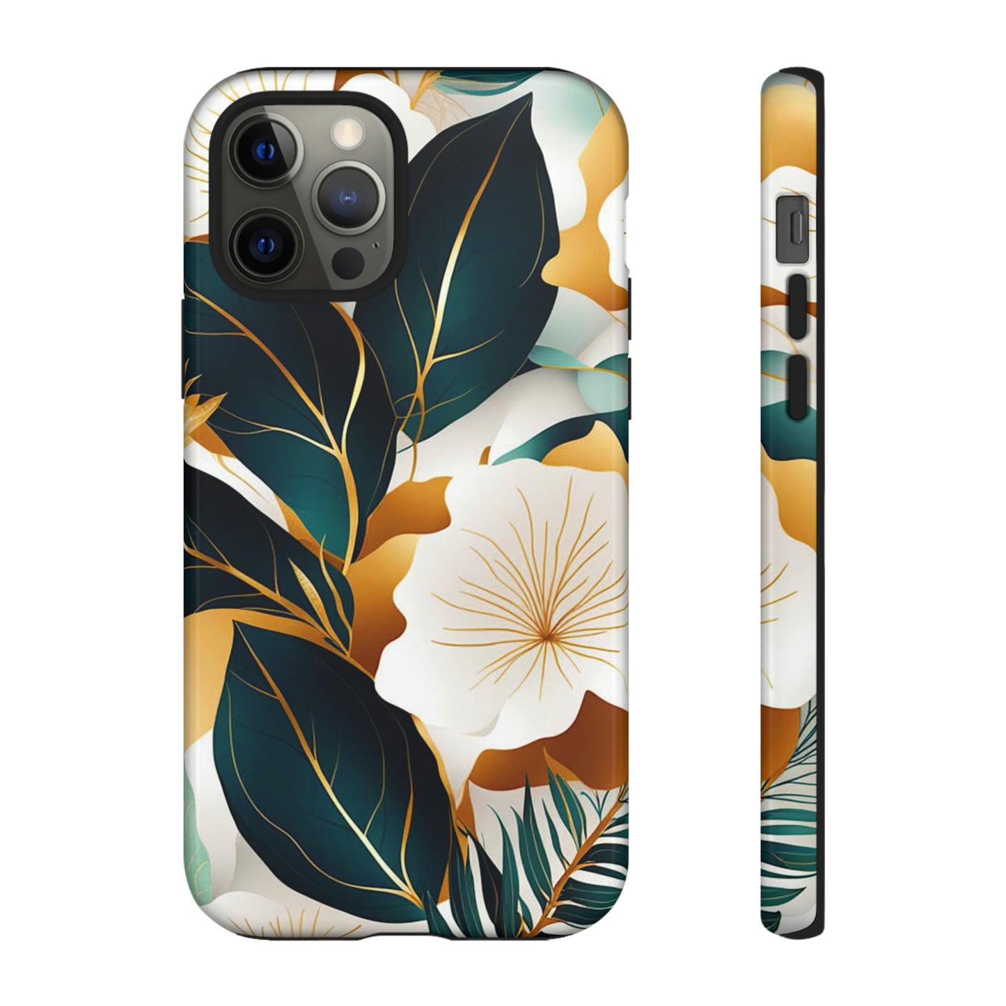 White Flowers Art Tough Case