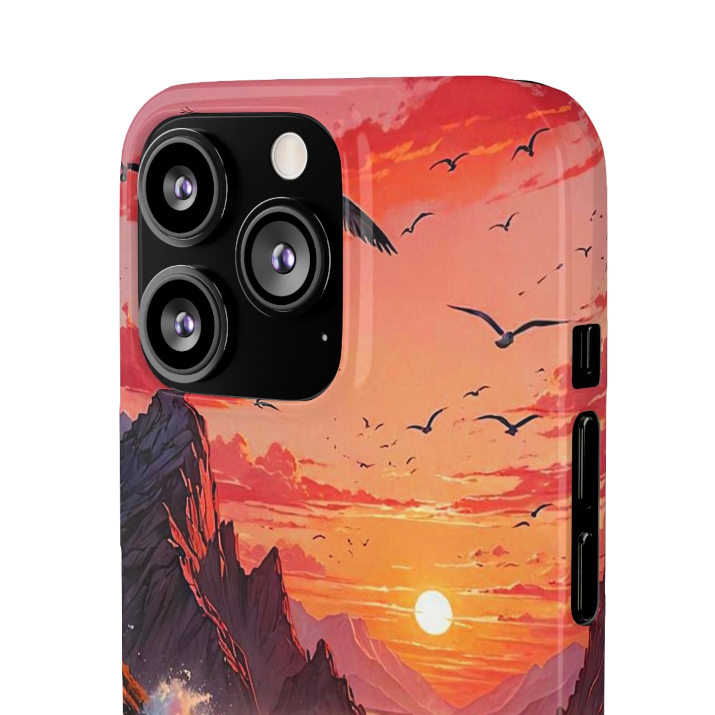 Seagull Sunset Art Snap Case - Colorwink