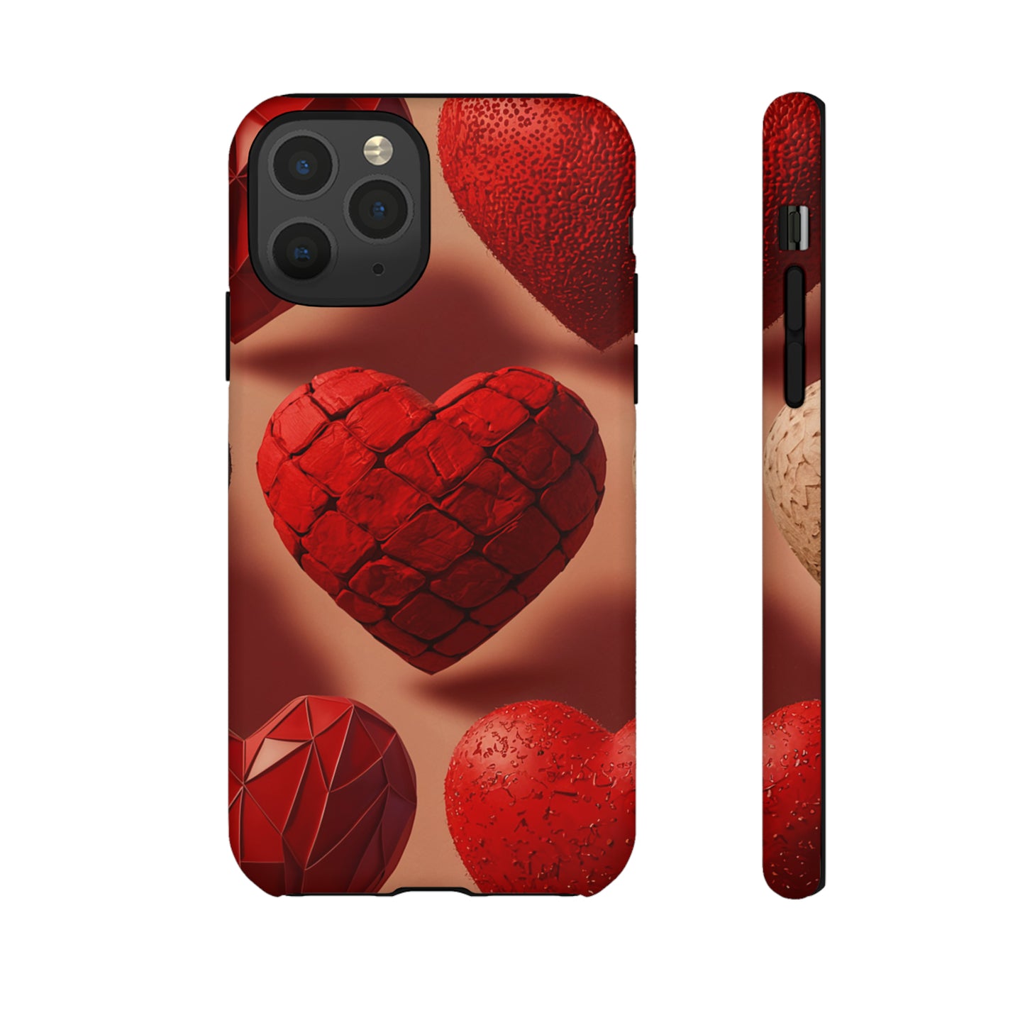 Red Heart Design Pattern Tough Case