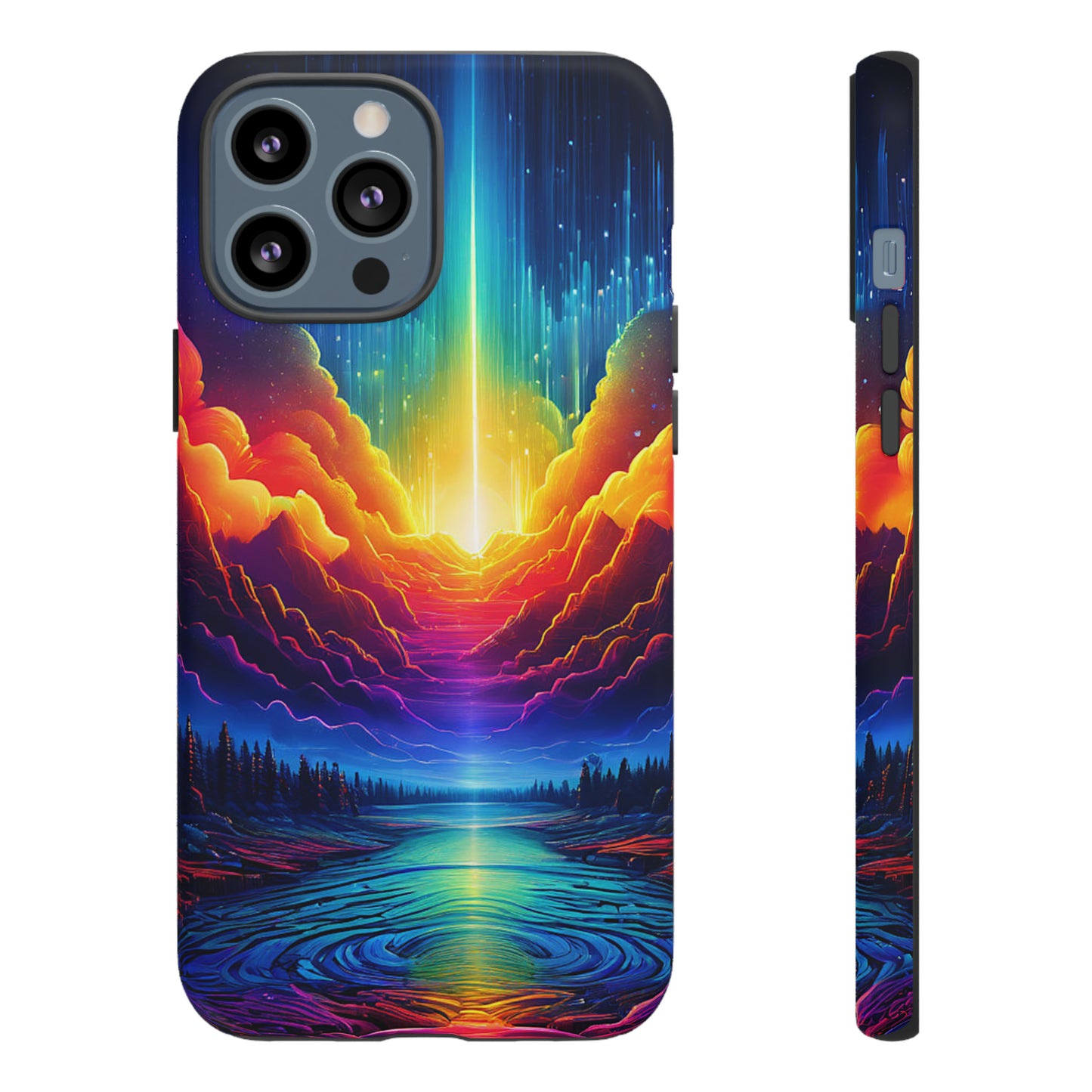 Rainbow Clouds Tough Case