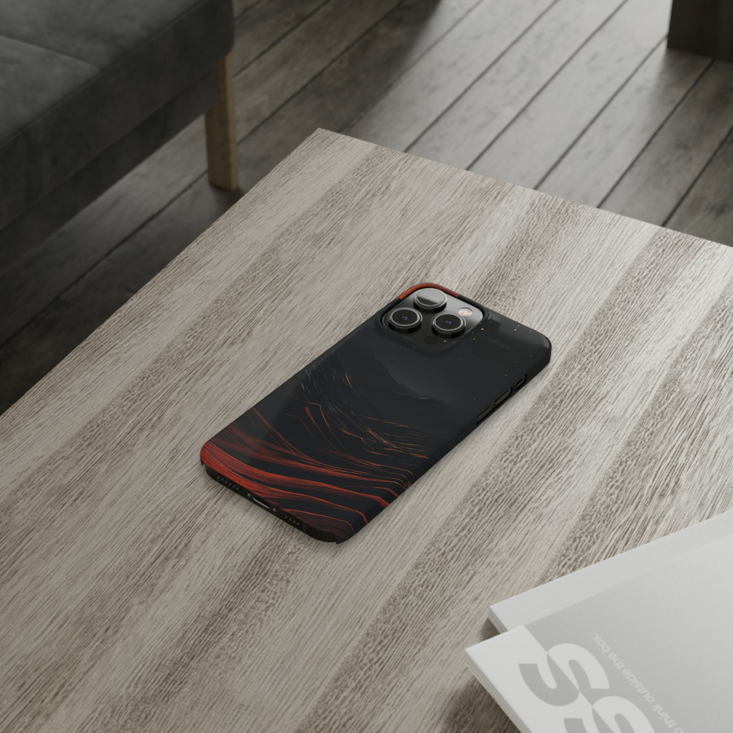 Dramatic Background Flat Slim Case - Colorwink