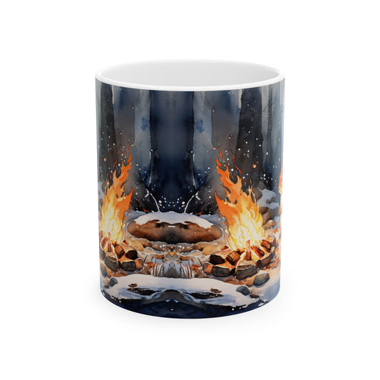 Hare Bonfire Coffee Mug