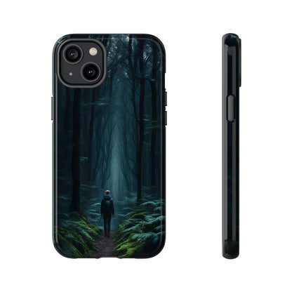 Man Walking In Jungle Tough Case