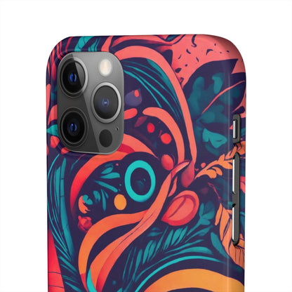 Abstract Flowers Snap Case - Colorwink