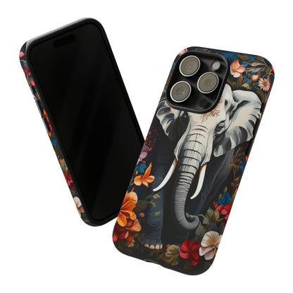 Elephant Face Flower Art  Tough Case