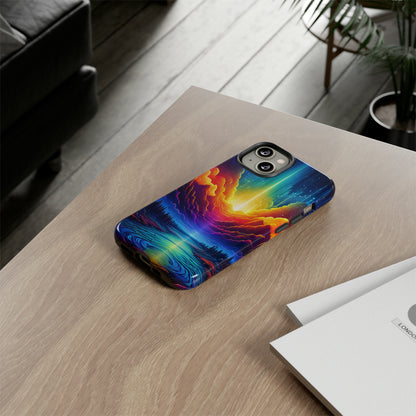 Rainbow Clouds Tough Case