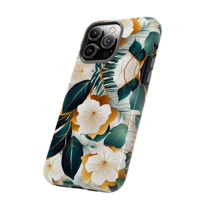 White Flowers Tough Case