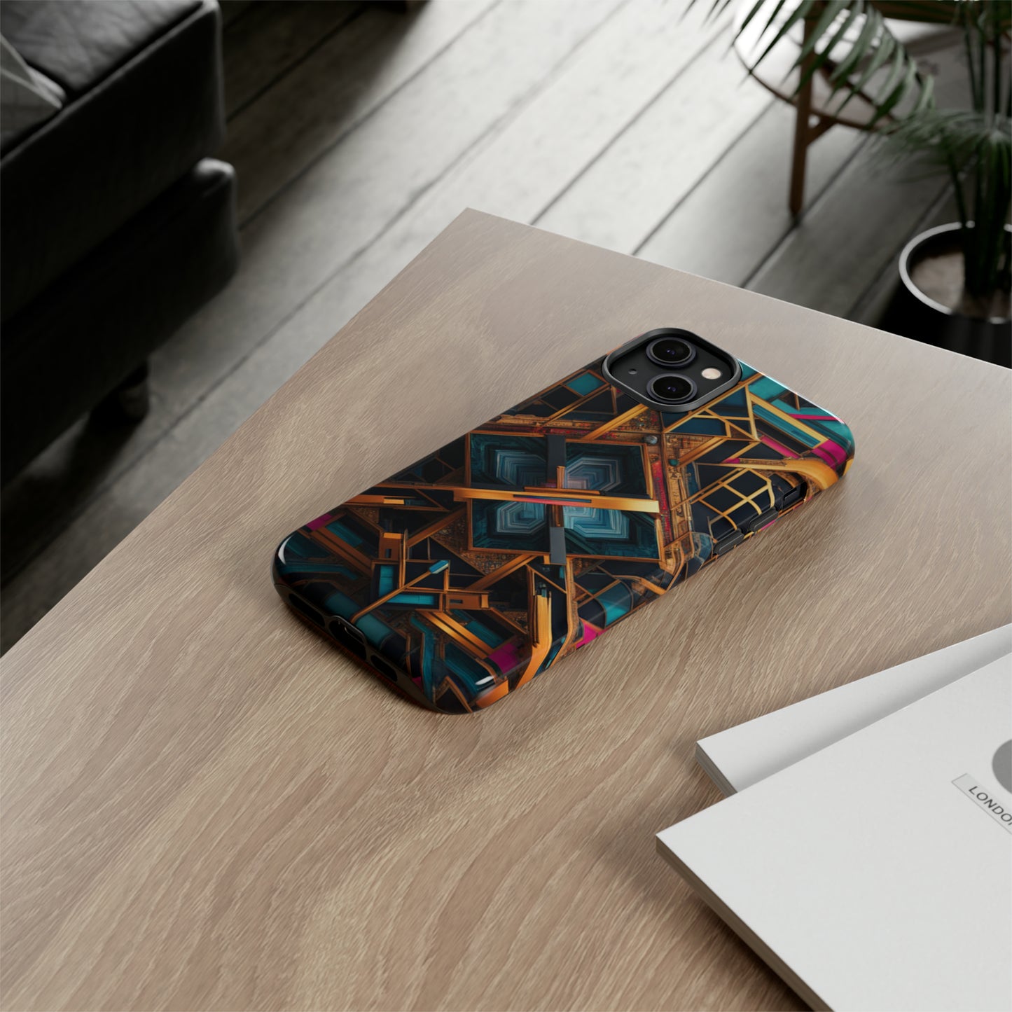 Abstract Tesseract Tough Case