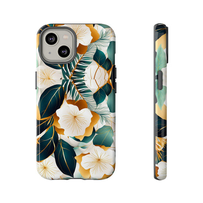 White Flowers Tough Case